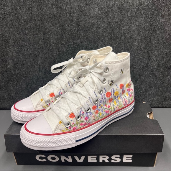 Converse Shoes - Converse All Star Canvas “Flower Field” High Top Shoe Women’s Size 6.5